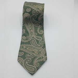 Covington Green Paisley Silk Tie - Mens Formal Tie